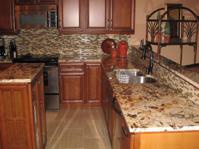 kitchen full tile backsplash